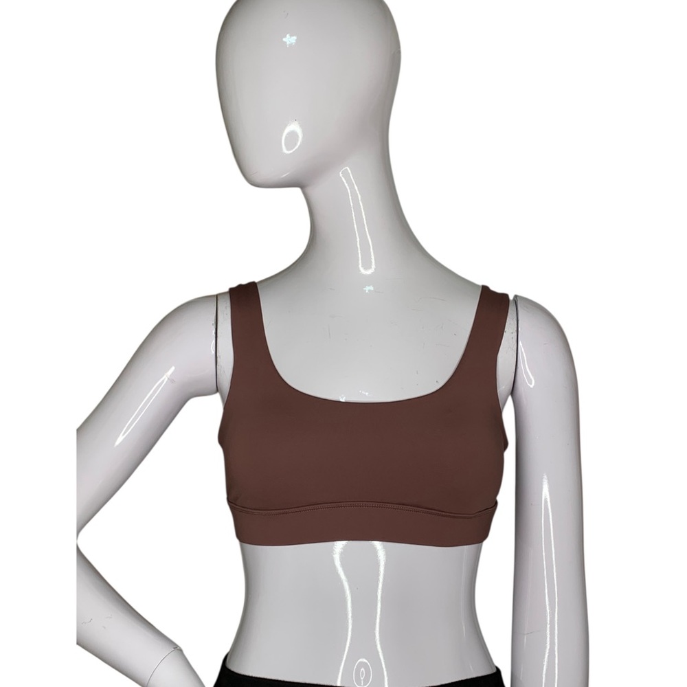 Vuori W Stride Bra NWOT Racer Back Padded Brown Size XS